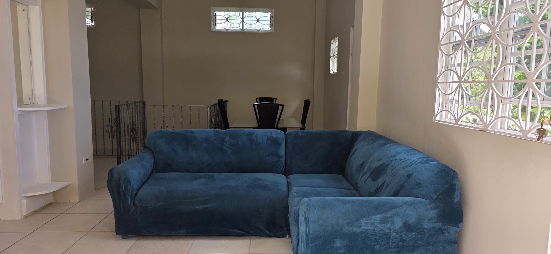 1 Bedroom with City Views Living-Room-1-bedroom-apartment-smokeyvale-kingston-jamaica